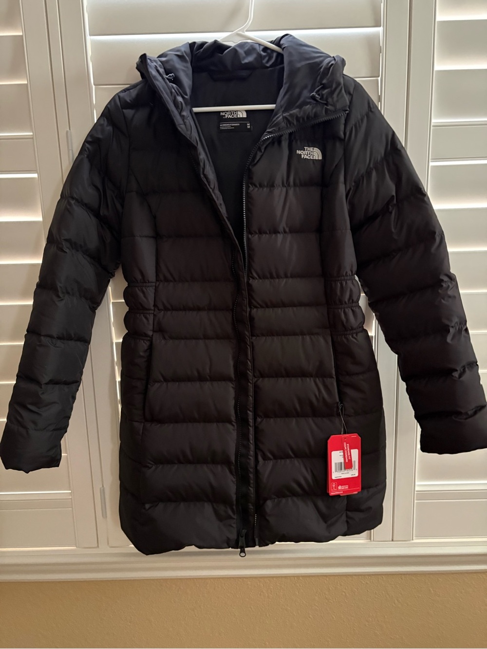 The North Face Women's Gotham Parka II Puffer Jacket Black Size M New With Tags